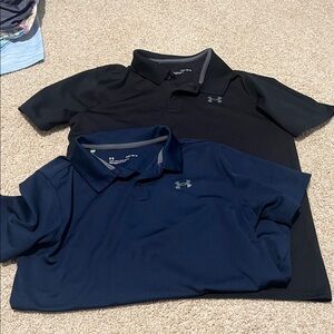 Under Armour polo tops. Boys size large